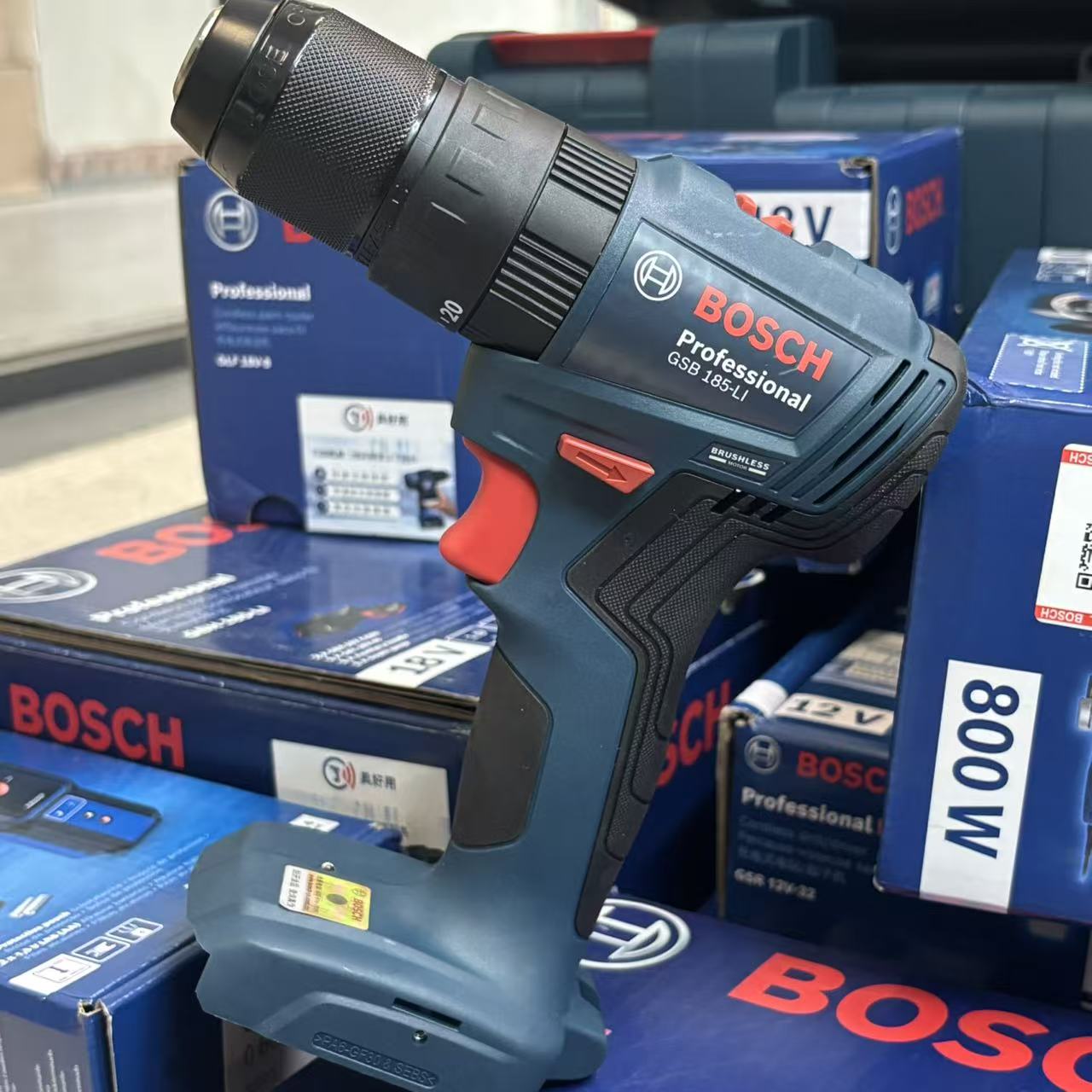 Bosch Drill Gsb 18V - BOSCH GSB 185-LI Borstelloze Accu-slagboormachine 18V