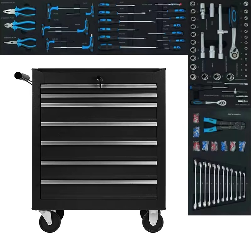 Workshop Garage Tools Manufacturer - Chinese fabrikant 7-lade rollende gereedschapskast Heavy
