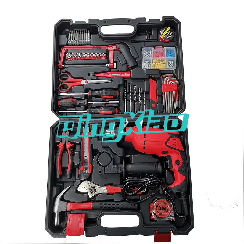 Hand Tools Maintenance Workshop - 118-delige handgereedschapset met elektrische boormachine, complete