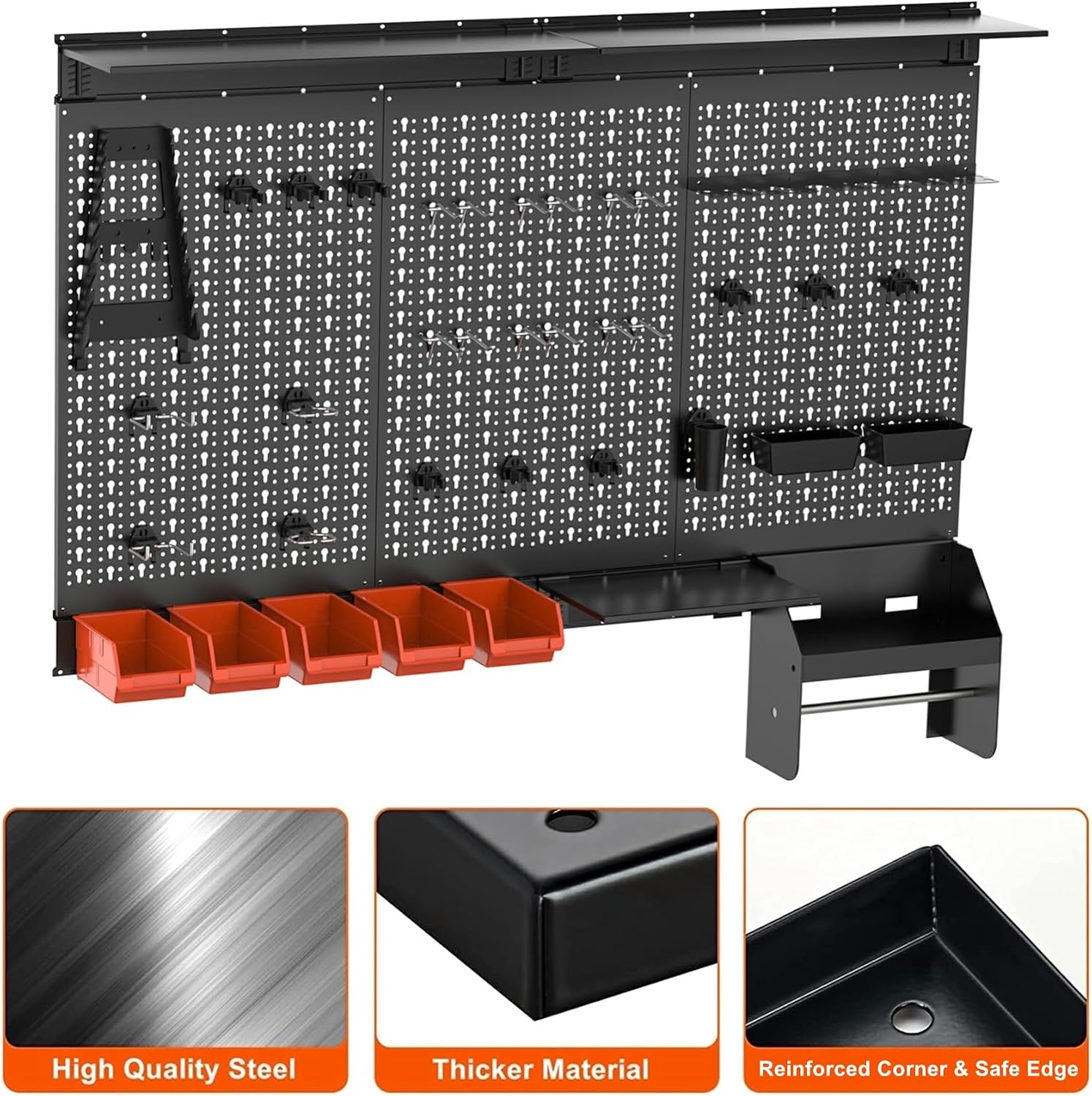 Metalen Pegboard Wandorganizer - Workshop Tools Board recensie en prijs