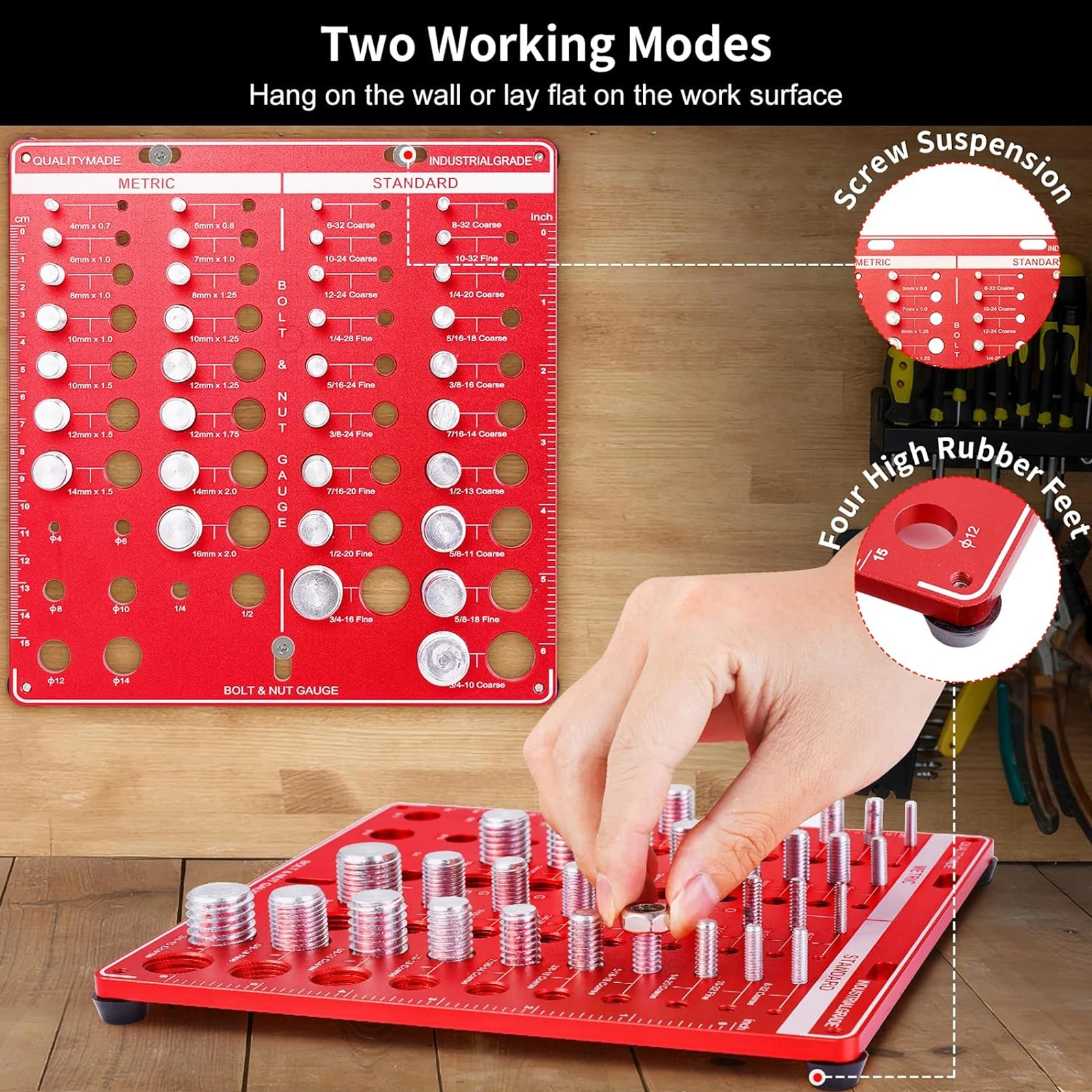 Moer- en boutdraadmeterset voo - Tools For Woodworking Workshop recensie en prijs