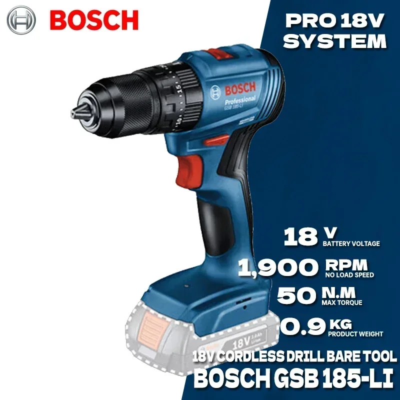 BOSCH GSB 185-LI Borstelloze A - Bosch Drill Gsb 18V recensie en prijs