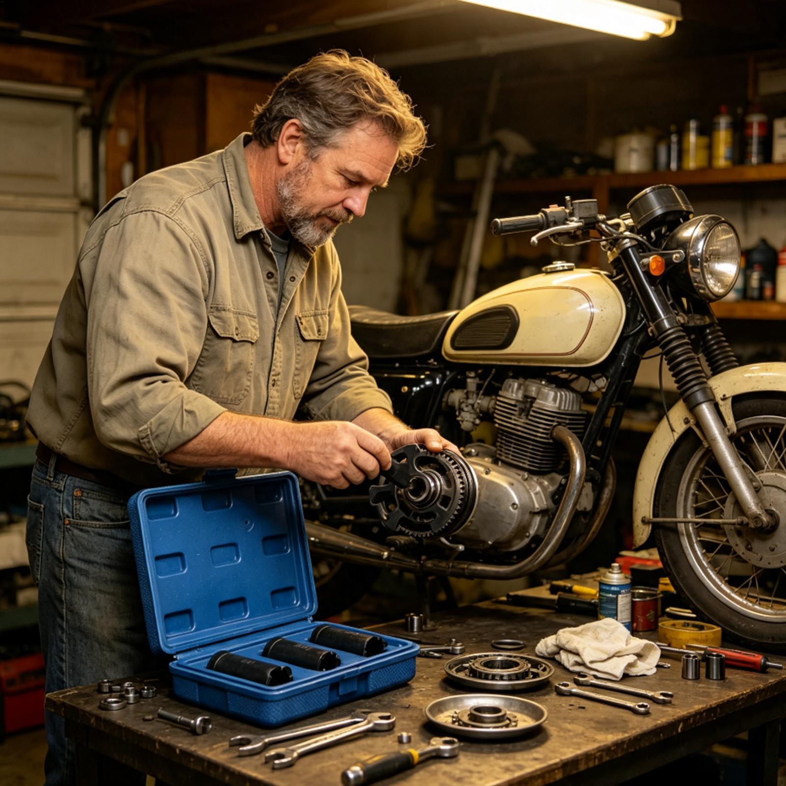Koppelingsmoersleutel met vier - Tools For Motorcycle Workshop recensie en prijs
